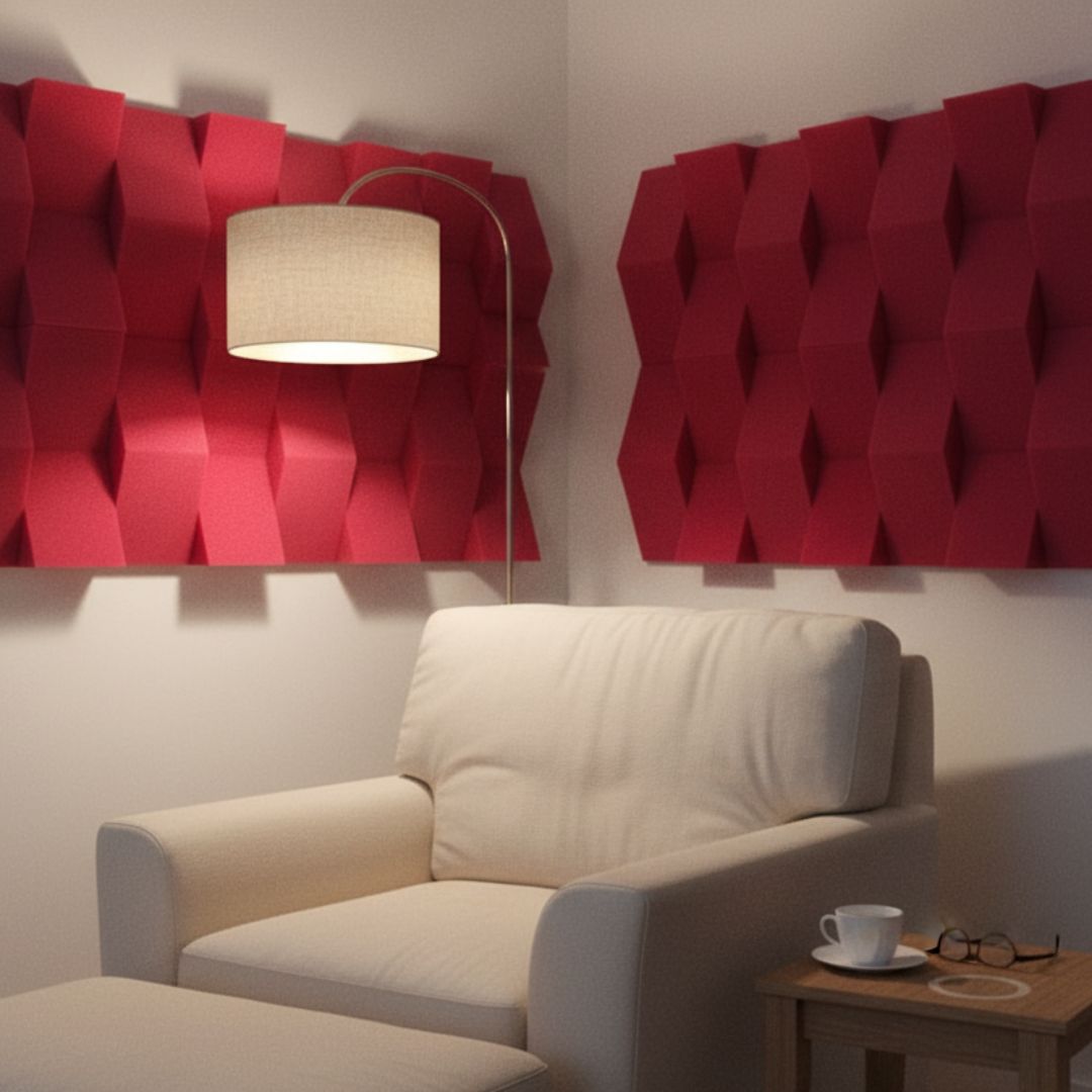 24 PACK Cuña Relieve AcustiKAP rojo