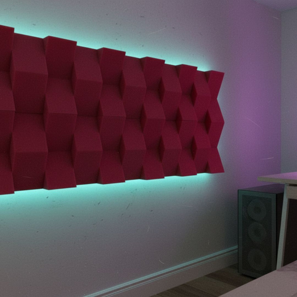 24 PACK Cuña Relieve AcustiKAP rojo