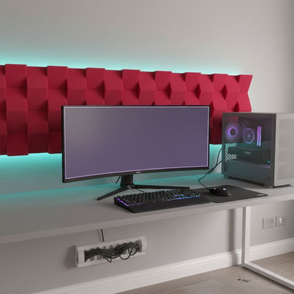 24 PACK Cuña Relieve AcustiKAP rojo