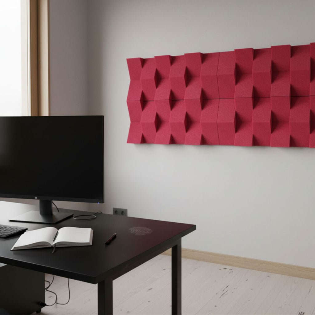 24 PACK Cuña Relieve AcustiKAP rojo