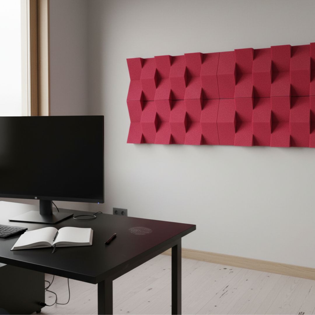 24 PACK Cuña Relieve AcustiKAP rojo