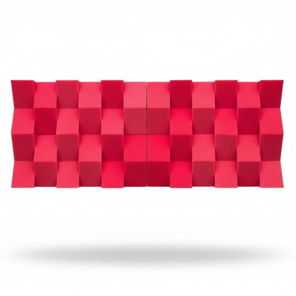 24 PACK Cuña Relieve AcustiKAP rojo