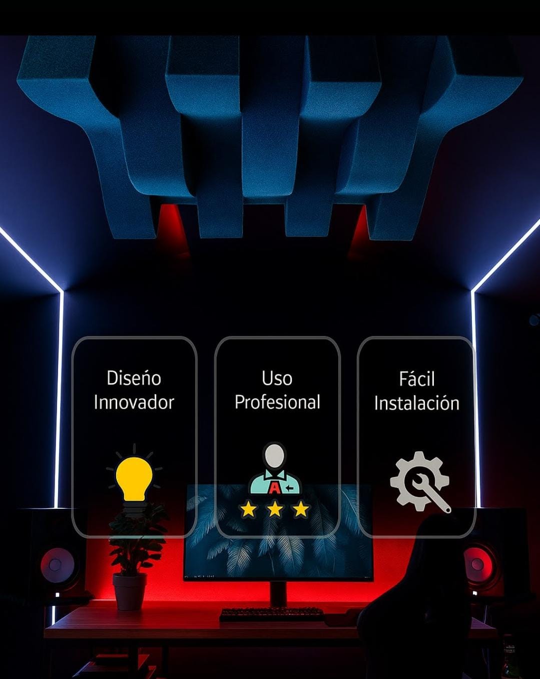 12 PCK Panel Curvo Decorativo