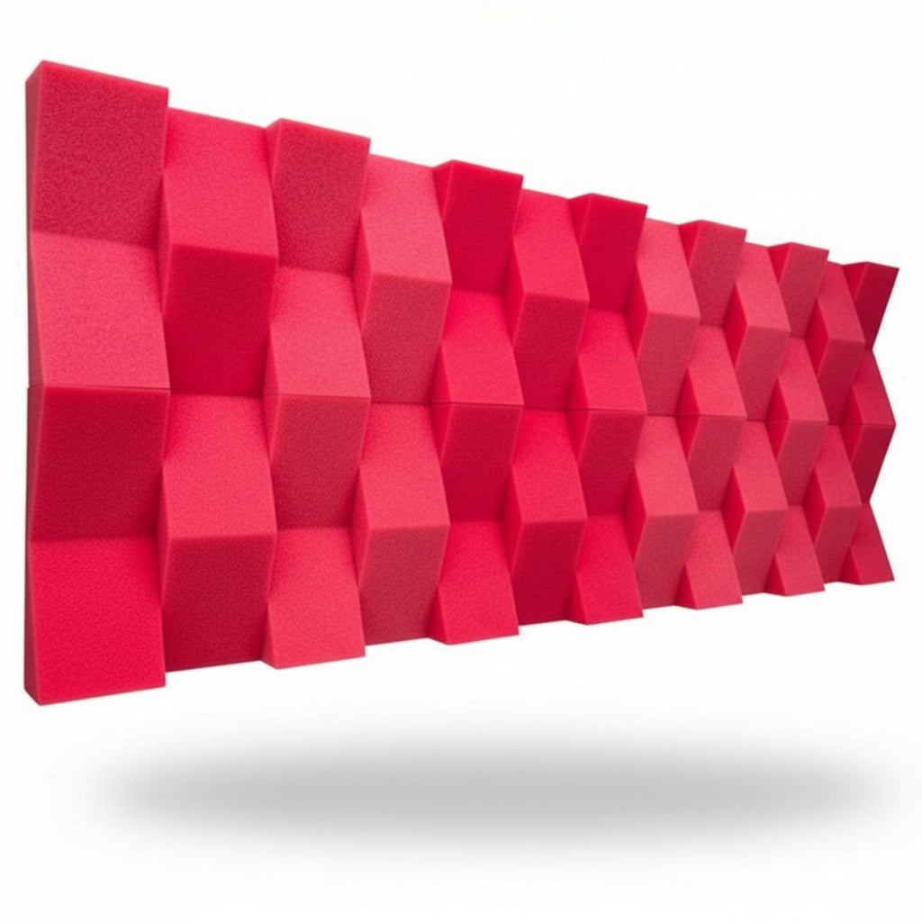 24 PACK Cuña Relieve AcustiKAP rojo