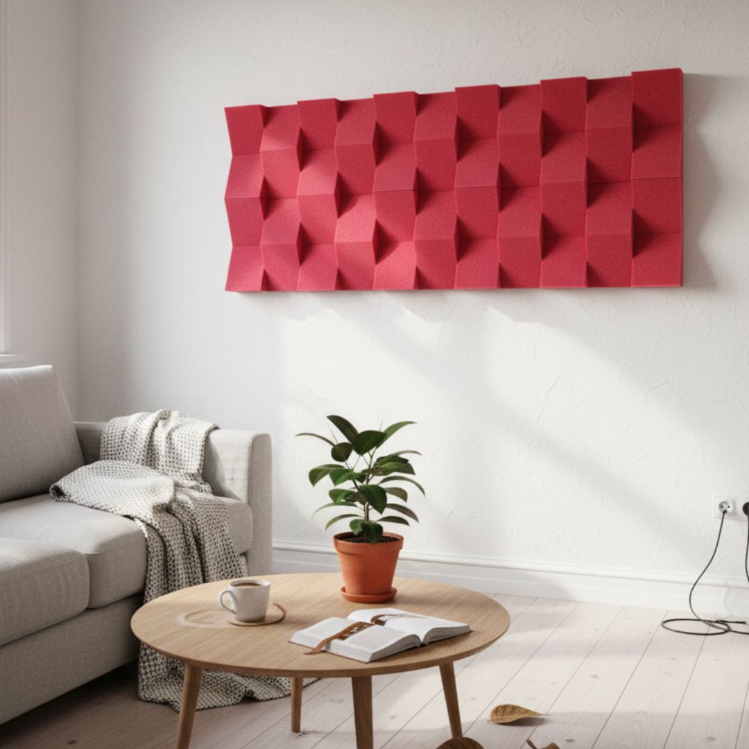 24 PACK Cuña Relieve AcustiKAP rojo