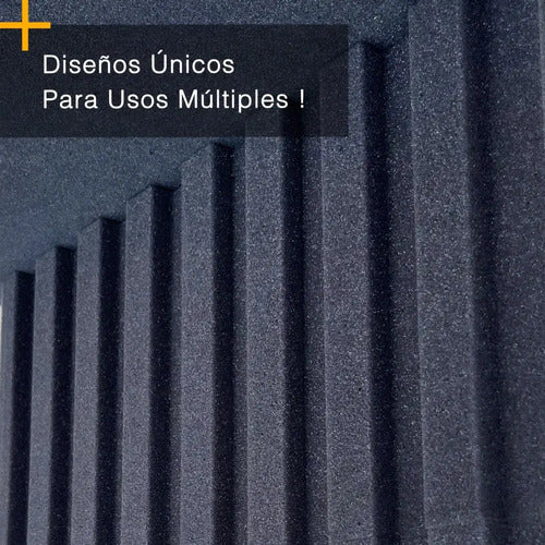 02 Pack Paneles Acústicos Lambrin Lineal 1m Acustikap Gris Oscuro