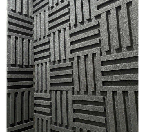 40 Pack Panel Acústico Lambrin 20x20x3.50 cm Espuma Acustikap