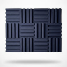 12 Pack Panel Lambrin 20x20x3.50 cm Decorativo De Espuma Acústica