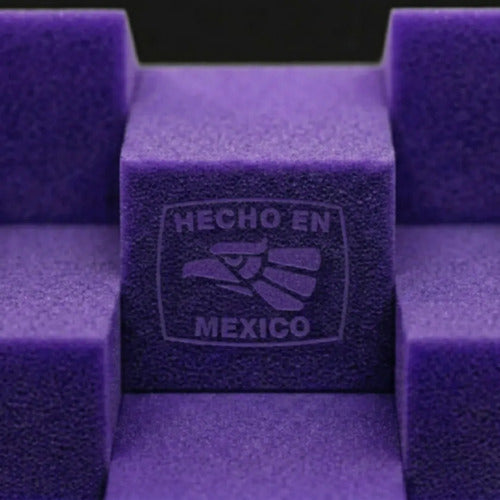 24 pack Paneles Acústicos Cuña Acustikap 10 x 25 cm 5.5 Cm Espesor Morado