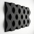 24 pack Panel Acústico Cuña Acustikap 10 x 25 cm 5.5 Cm Espesor Gris oscuro