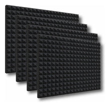 04 Pack Panel Gigante Premium Piramidal 120x200x5 Cm Espuma Acústica