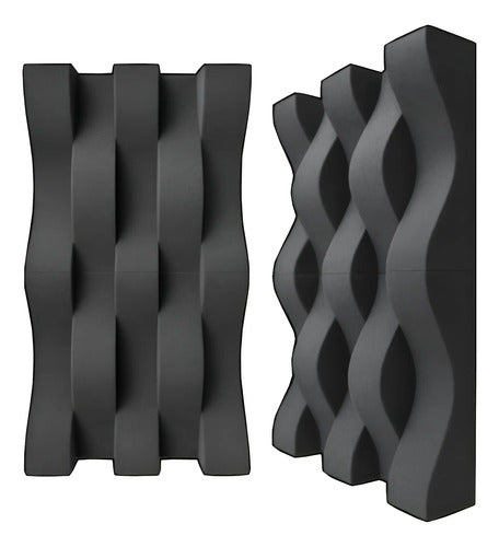 12 pack Panel Acústico Curvo Acustikap 50 x 10 x 10.5 Cm