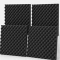 04 Pack Panel Acústico Ondulado 60x60x3.50 Cm Espuma Acustikapital