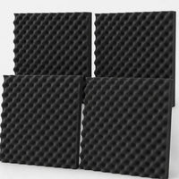 04 Pack Panel Acústico Ondulado 60x60x3.50 Cm Espuma Acustikapital