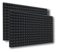 02 Pack Panel Gigante Premium Piramidal 120x200x5 Cm Espuma Acústica