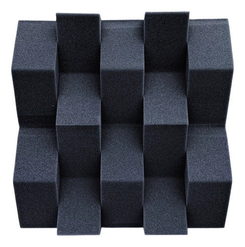12 Paneles Acústicos 3d Decorativos Alta Densidad