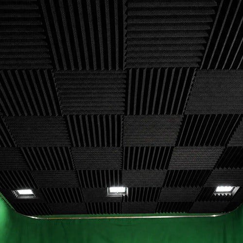04 pack Panel Grande Premium Peine 60 X 60 X 05 Cm Espuma Acústica