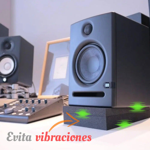 30 x 25 x 5 cm Panel Acústico Acustikap Base Monitor 02 Pzs