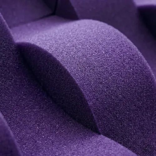 24 pack Panel Acústico Cuña Acustikap 10 x 25 cm 5.5 Cm Espesor Morado