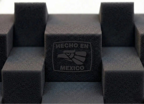 24 pack Paneles Acústicos Cuña Acustikap 10 x 25 cm 5.5 Cm Espesor Gris Oscuro