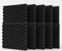 10 Pack Panel Acústico Ondulado 60x60x3.50 Cm Espuma Acustikapital