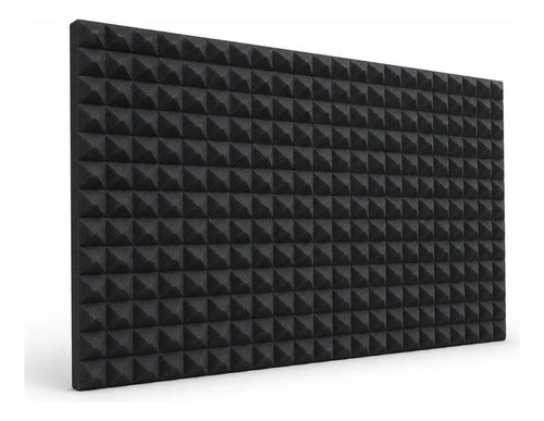 01 pza Panel Gigante Premium Piramidal 120x200x5 Cm Espuma Acústica