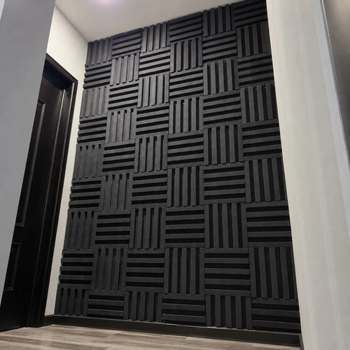 40 Pack Panel Acústico Lambrin 20x20x3.50 cm Espuma Acustikap