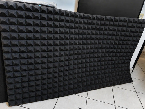 06 Pack Panel Gigante Premium Piramidal 120x200x5 Cm Espuma Acústica