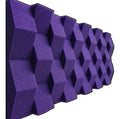24 pack Paneles Acústicos Cuña Acustikap 10 x 25 cm 5.5 Cm Espesor Morado