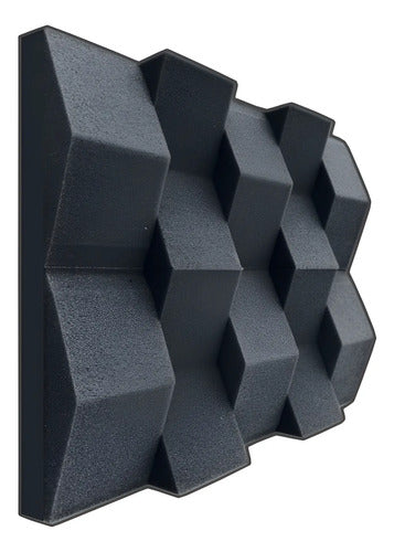 12 Paneles Acústicos 3d Decorativos Alta Densidad