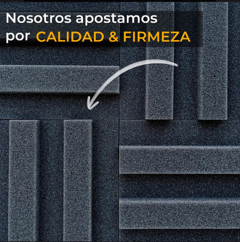 40 Pack Panel Acústico Lambrin 20x20x3.50 cm Espuma Acustikap