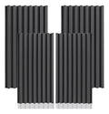 04 Pack Paneles Acústicos Lambrin Lineal 1m Acustikap Gris Oscuro