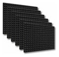 06 Pack Panel Gigante Premium Piramidal 120x200x5 Cm Espuma Acústica